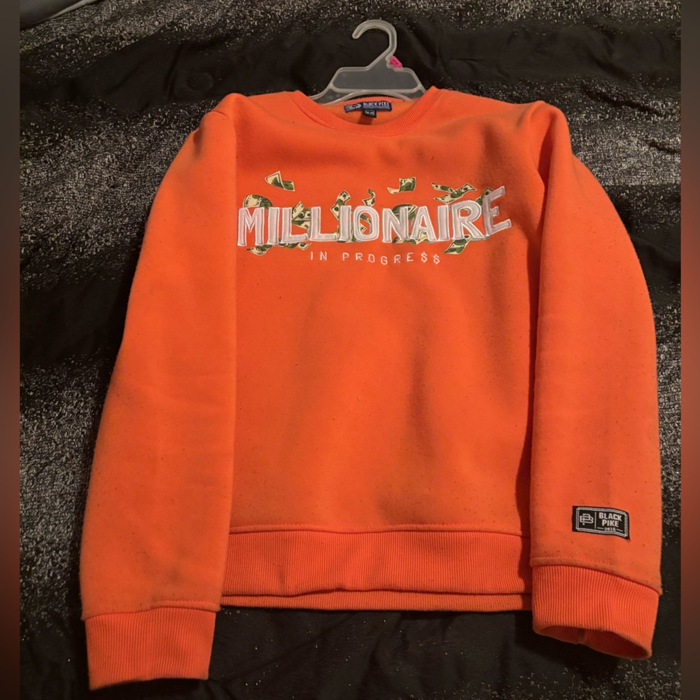 & Other Stories Orange Crewneck Sweater